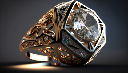 unique diamond ring