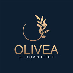 modern olive oil vector logo template, suitable for health business and company logos