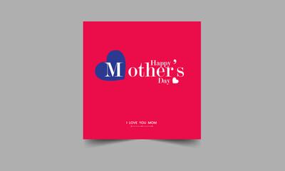 Mothers day for woman and child love you mum message