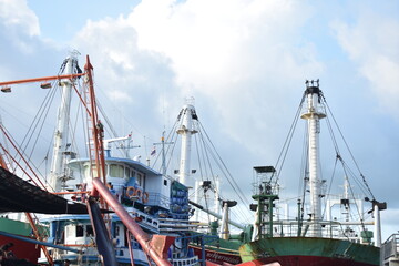 Fototapeta premium quayside in Thailand taken at sunset