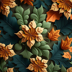  floral pattern for Your Creative Projects, 3D Illustration for vintage card, templates, digital paper, backgrounds, wallpaper.