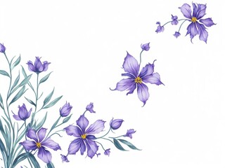 Obraz na płótnie Canvas background with flowers, Generativa AI