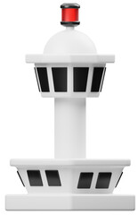 Traffic Control Tower 3D Icon