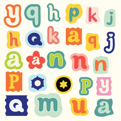 colorful alphabet letters