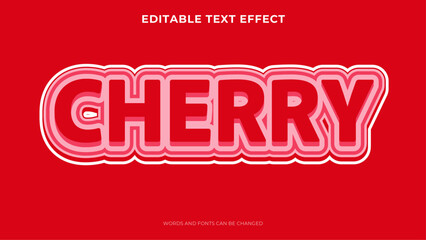 editable cherry text effect