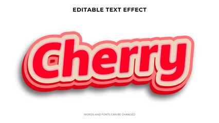 editable cherry text logo template