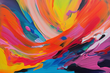 Abstract acrylic painting background.Generative AI	