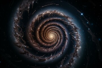 The Whirlpool Galaxy with its elegance spiral arms is breathtaking. Generative AI