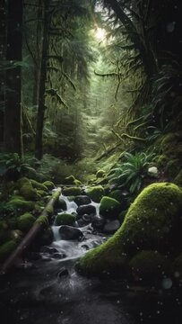 stream in the forest