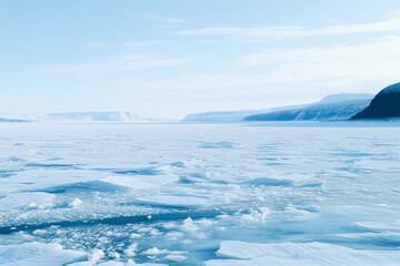 The vast ice and distant mountains and forests