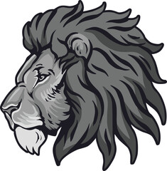 Lion Head Vector Illustration