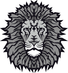 Lion Head Vector Illustration