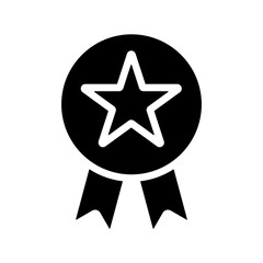 Success glyph icon for client, satisfaction, feedback, ui, testimonial, success, customer, review, rate, emblem, badge logo	