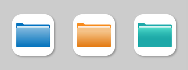  Trendy folder vector icons collection