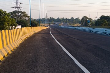 curve along the national highway in India