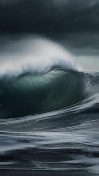 Wave in the storm