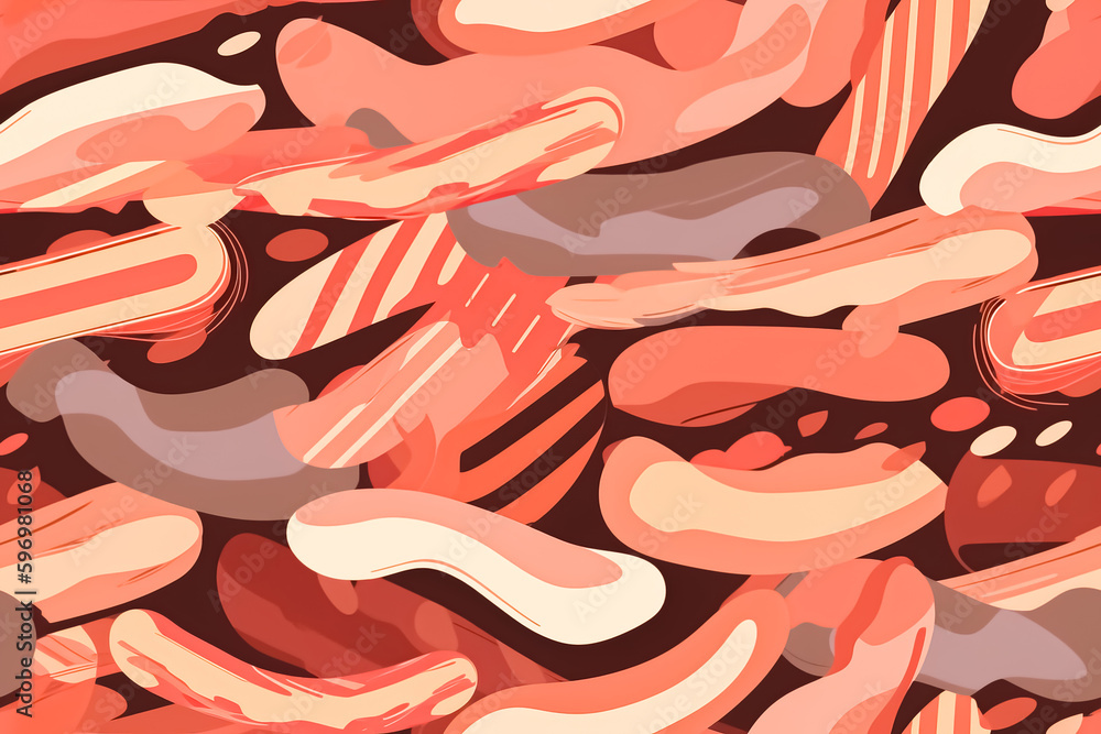 Poster tile. seamless background pattern. imitation of a textile print. generative ai