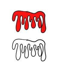 
It is an illustration in the form of blood flowing.