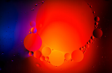 Red suny Bubbles from space.
