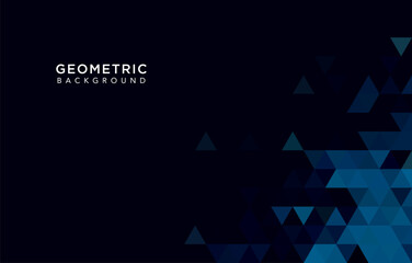 Abstract geometric dark background with triangle shapes