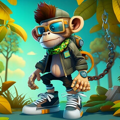 Mascot Character Monkey