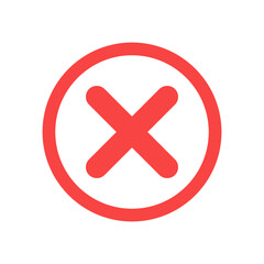 Obraz premium Wrong Mark icon isolate on transparent background.