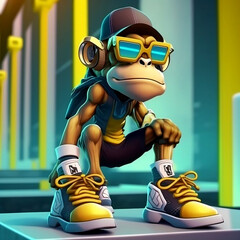 Mascot Character Monkey