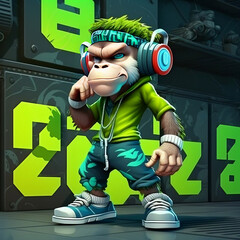 Mascot Character Monkey
