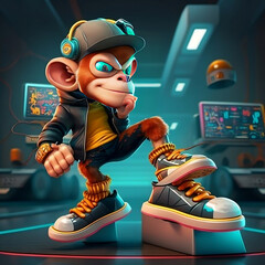Mascot Character Monkey