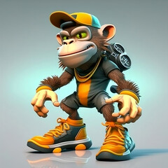 Mascot Character Monkey