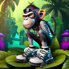 Mascot Character Monkey