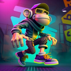 Mascot Character Monkey