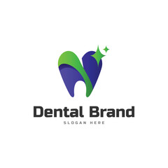 Dental dentist logo design isolated