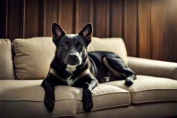 german shepherd dog sitting