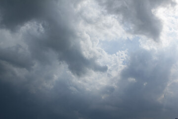 bright cumulus cloud and sunshine