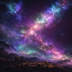 Obraz na płótnie Canvas Mystische Sterne: Die Magie des Universums Generative AI 8