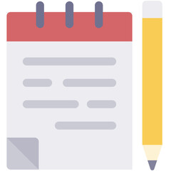 Obraz premium notebook flat icon