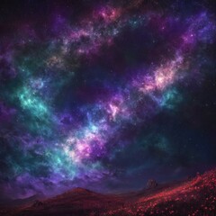 Obraz na płótnie Canvas Unsterbliche Sterne: Die Unendlichkeit des Universums Generative AI 13