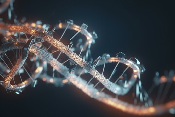 B-DNA structure of DNA molecule. Generative AI