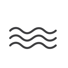 water wave icon symbol vector element design template