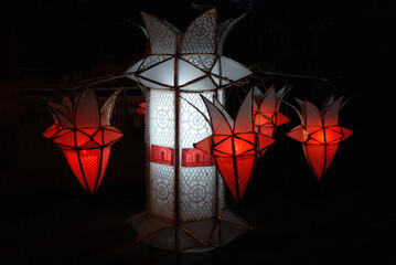 Vesak lantern is a lantern made of thin, brightly colored papers & bamboos. paper lanterns come in...