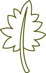leaf line illustration