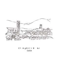 Fototapeta premium Provincia di Lucca イタリア トスカーナ州 ルッカ