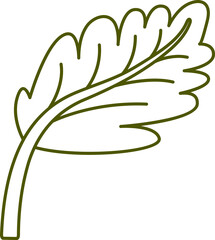 leaf line illustration