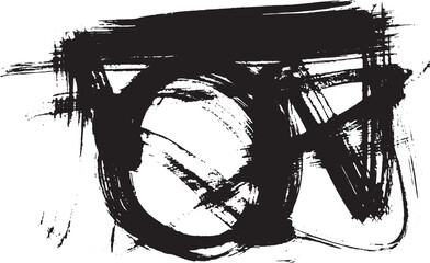 Grunge Dry Brush Abstract Contemporary Pattern