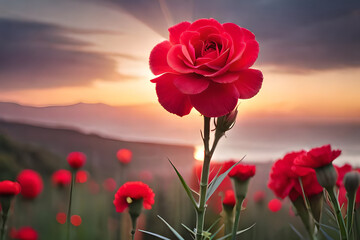 poppy flowers in the field