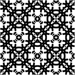 Monochrome pattern. Abstract texture for fabric print, card, table cloth, furniture, banner, cover, invitation, decoration, wrapping.seamless repeating pattern.Black and white color.