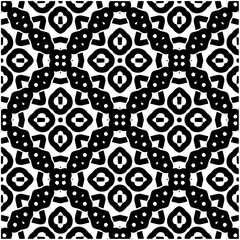 Fototapeta na wymiar Monochrome pattern. Abstract texture for fabric print, card, table cloth, furniture, banner, cover, invitation, decoration, wrapping.seamless repeating pattern.Black and white color.