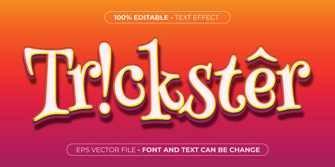 red trickster 3d editable text effect
