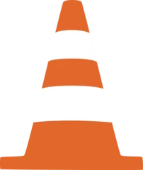 Foto auf Alu-Dibond Road cone icon. Flat illustration of road cone vector icon for web design © 愛雯 黃